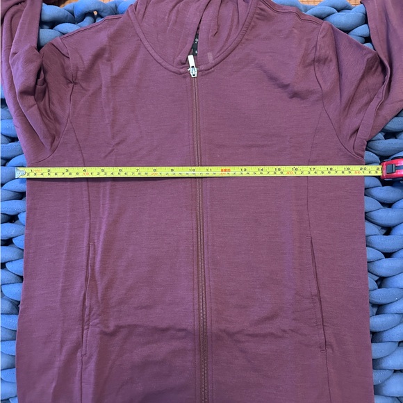 Unbound Merino Men's Compact Travel Hoodie - Oxblood Small - Picture 8 of 9